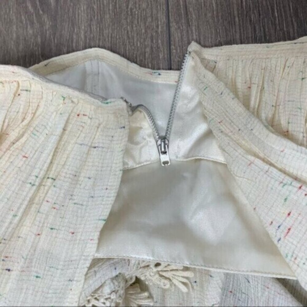 Tularosa Revolve Amelia Top Crop Off The Shoulder Blouse Boho chic Size Small - Picture 14 of 16